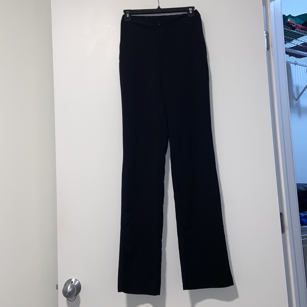 Black Long Work Pants w Pockets (Tall Girl Approved)